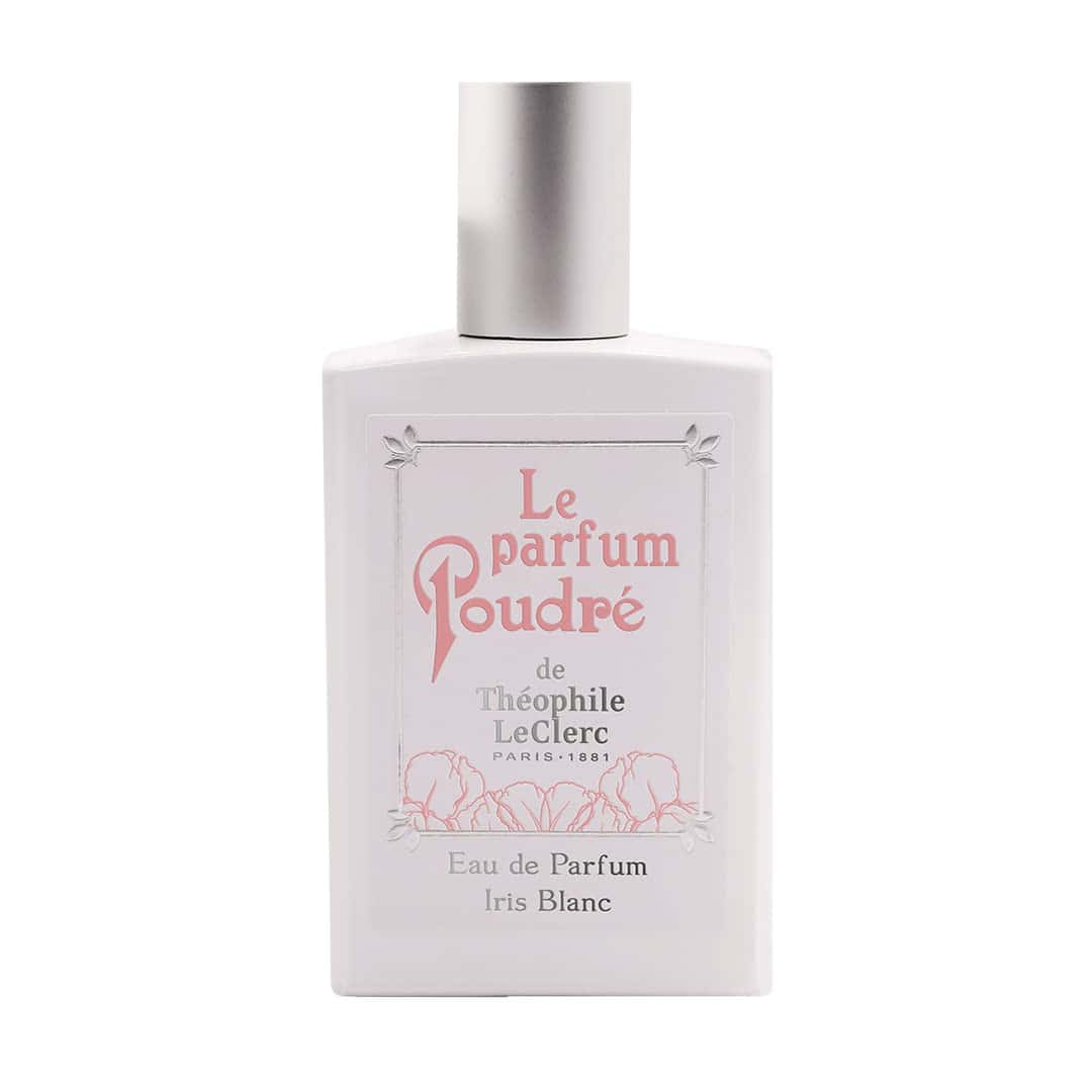 T. LeClerc - Parfum Poudré Iris Blanc - Eau de Parfum 50ML - Made in France - Vegan