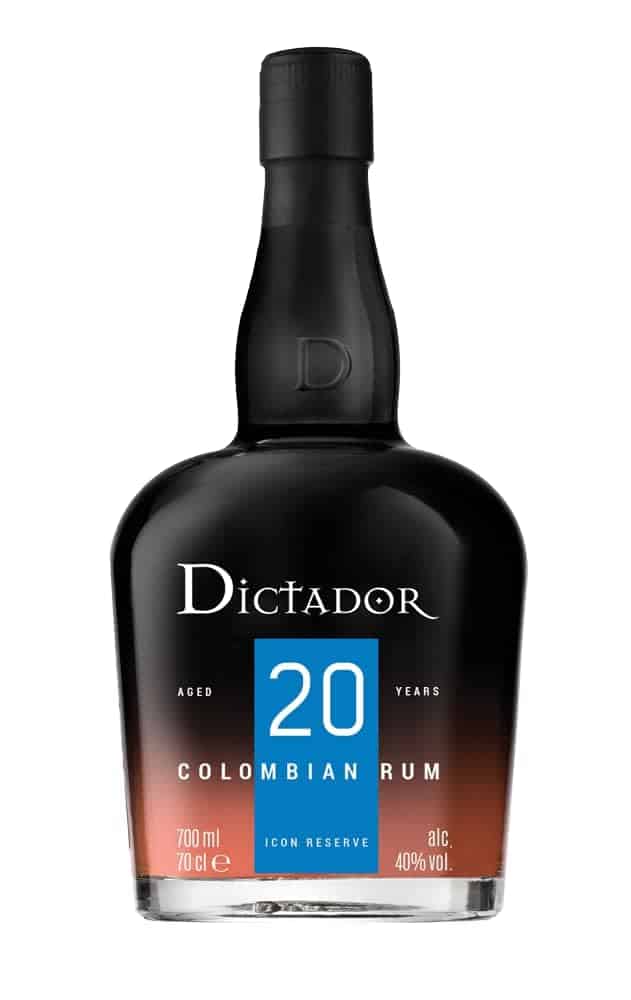 DICTADOR - 20 Ans - Rhum Vieux Ambré - Origine : Colombie - Notes de Vanille & Cacao - Vieilli en Fût de Bourbon & Porto - 40 % Alcool - 70 cl