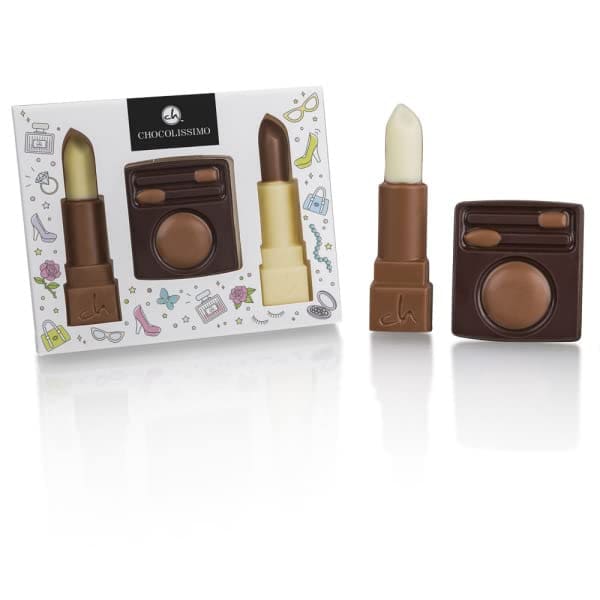 Kit de maquillage en chocolat | Chocolat | idée cadeau drôle | Femme | Fête des Mères | Maman | Noël | Pâques | Saint Valentin | Anniversaire