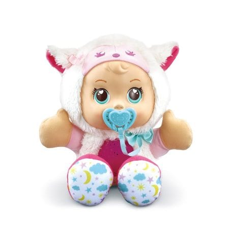 VTech – Petit Amour, Luna, Ma Poupée Étoiles Magiques, Poupon Câlin, Peluche Veilleuse Étoilée, Cadeau Enfant 18 Mois à 6 Ans – En Français.