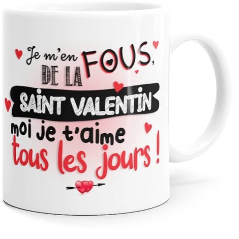 Mug drôle et original de la collection Luigi, avec un message d’amour pour toutes occasions.