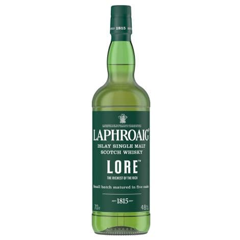 Whisky Écossais Laphroaig Lore Islay Single Malt avec étui, fort en goût à 48% – 70cl.