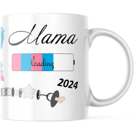 Tasse Mama 2024 allemande pour futures mamans, cadeau pour femmes enceintes, grossesse – Baby loading.