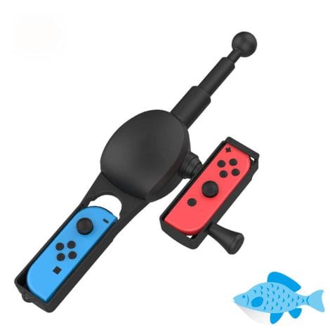 Canne de pêche Nintendo Switch OLED, kit de jeu pour la famille, cadeau de pêche homme.