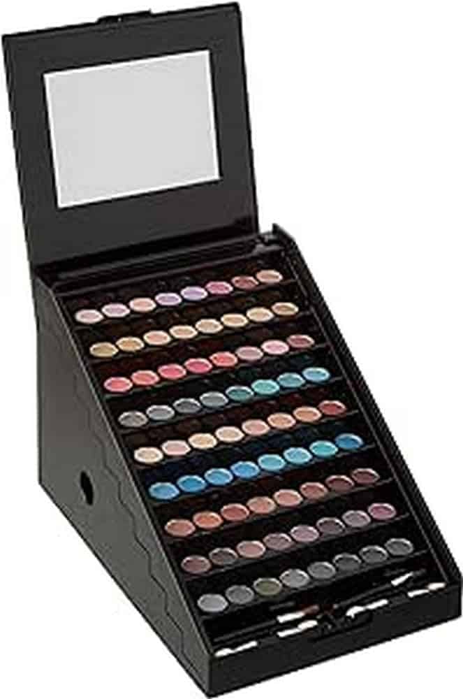 Palette de Maquillage pour Femme | kit 130 Pièces : Blush, Fard à Paupières, Rouge à Lèvres | Coffret de Rangement | Organisateur | Idée de Coffret Cadeau Beauté | PYRAMIDE by Gloss!