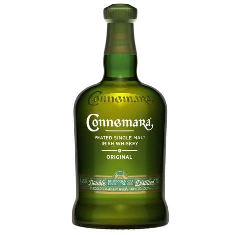 Whisky Irlandais du Connemara Original, tourbé et pur malt, avec son étui pratique – 40% vol, 70cl.