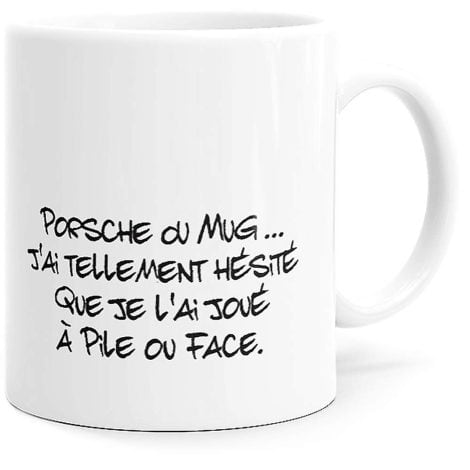 Tasse humoristique de la collection Luigi, idéale pour offrir à vos proches pour leur anniversaire ou Noël.