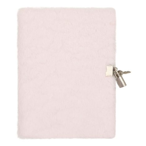 DRAEGER Paris | Carnet Secret Rose en Peluche avec Cadenas et clés | Cadeau Pour Filles, Femmes, Enfants.