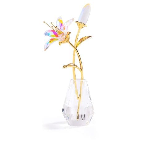 Fleur de lys en cristal à collectionner – Cadeau idéal pour toutes les occasions et la décoration d’intérieur.