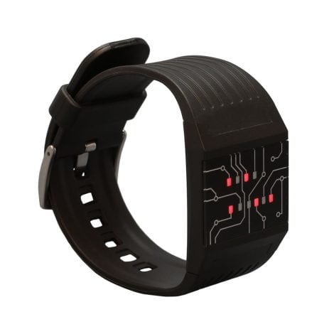 Montre numérique LED unisexe pour professionnels, avec bracelet en plastique – modèle getDigital 7235.