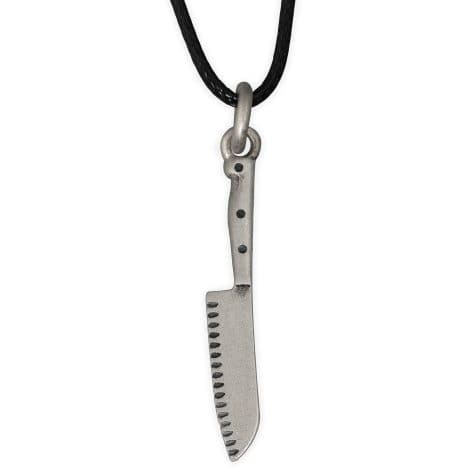 Collier Cuir et Argent pour Homme – Le cadeau parfait pour les chefs cuisiniers.