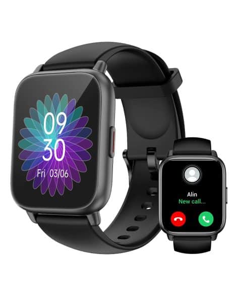 Montre Connectée RUIMEN : élégante, étanche et multi-fonction, compatible avec iPhone et Android.