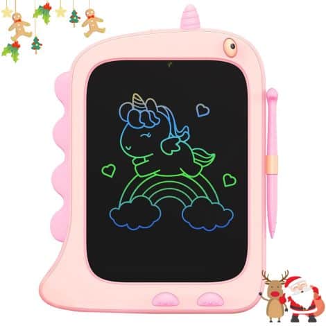 Tablette à écran LCD 8,5 pouces, outil de dessin pour enfants de 2 à 7 ans, cadeau d’anniversaire licorne.