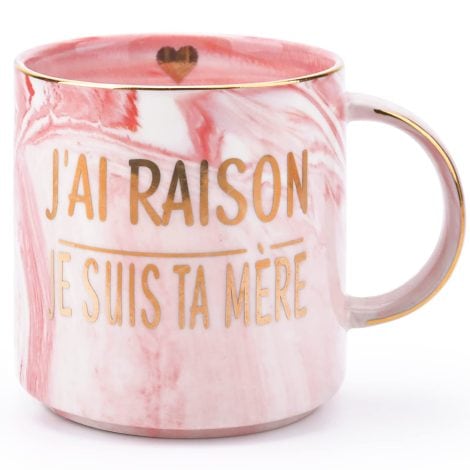 Tasse originale pour maman : idée cadeau Noël personnalisée pour anniversaire, Fête des Mères et mamie.