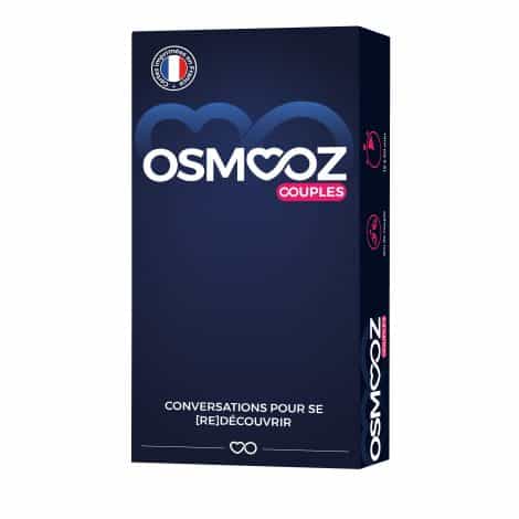 Jeu en couple – OSMOOZ – 180 Cartes fabriquées en France – Idée cadeau pour hommes et femmes – Jeu de société