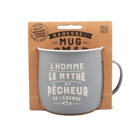 Tasse Vagabonde – Tasse de thé et café personnalisée Pêcheur – cadeau pour Homme et Femme.