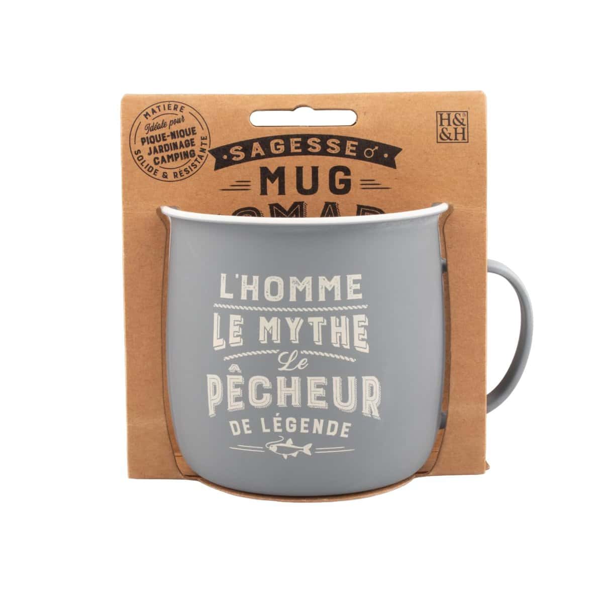 MUG NOMADE - Mug à thé et café personnalisé Pêcheur - cadeau pour Homme et Femme