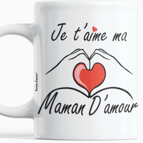 Tasse “Je t’aime Ma Maman” : Un cadeau original pour la Fête des Mères, Noël ou son anniversaire.