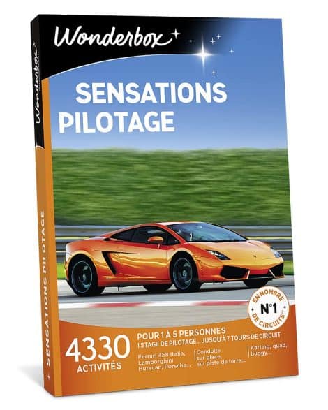 Coffret cadeau Pilotage d’Exception : 4330 expériences sensationnelles en Ferrari, Lamborghini, Porsche, Aston Martin sur circuits mythiques, 1-4 personnes.