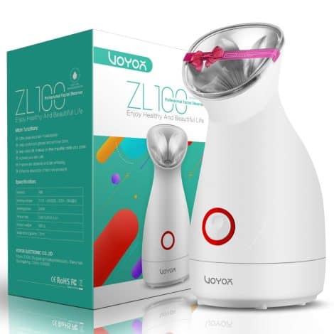 VOYOR Spa Visage NanoSteamer – Outil professionnel pour points noirs et hydratation – Débouche pores.