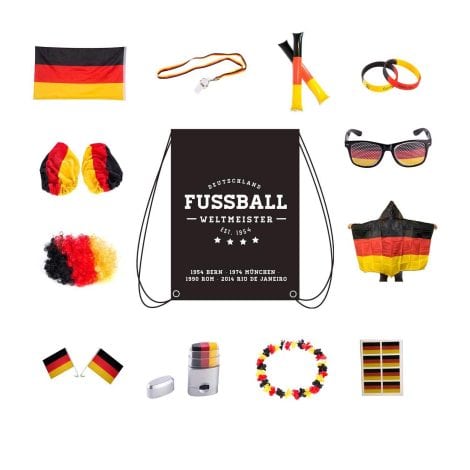 Ensemble de produits dédiés aux fans de l’Allemagne pour l’Euro 2024, Coupe du Monde d’Europe. Profitez-en avec UMOI !