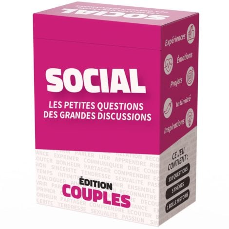 Jeu de Cartes pour renforcer la relation de couple et pimenter la Saint-Valentin. Idée cadeau originale pour homme ou femme.