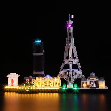 Ensemble Lumières LED pour Lego Architecture Paris (sans modèle Lego), Déco lumineuse pour Lego 21044 Architecture Paris, Cadeau créatif résidentiel.