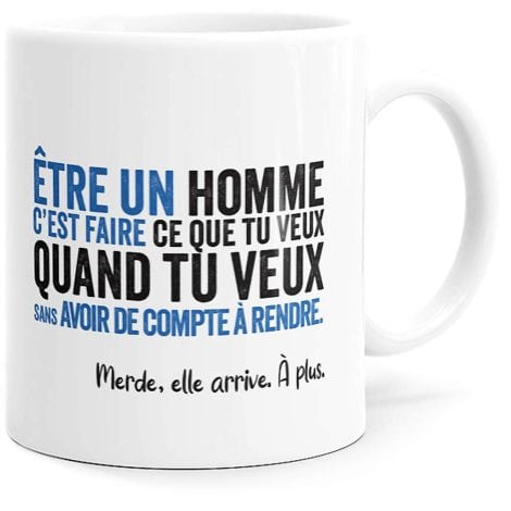 Tasse humoristique de la collection Luigi, pour hommes avec un message drôle. Idée de cadeau original pour différentes occasions.