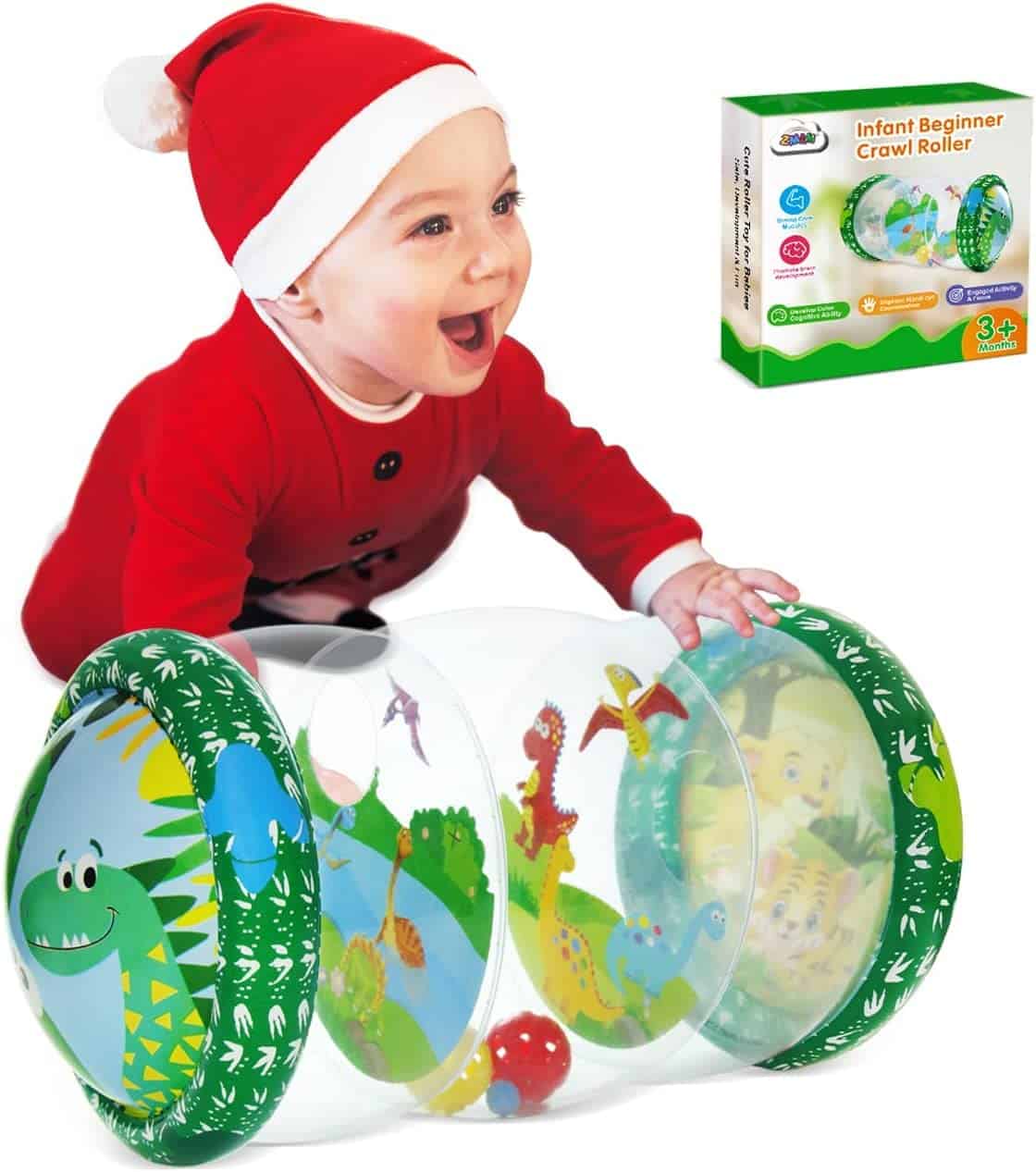 ZMLM Baby Beginner Crawling Toys: Meilleur Rouleau de Jeux éducatifs pour 3-12 Mois 1 2 3 Ans Cadeaux pour Tout-Petits pour Noël| Anniversaires| Temps de Ventre| À l’extérieur| Activités intérieures