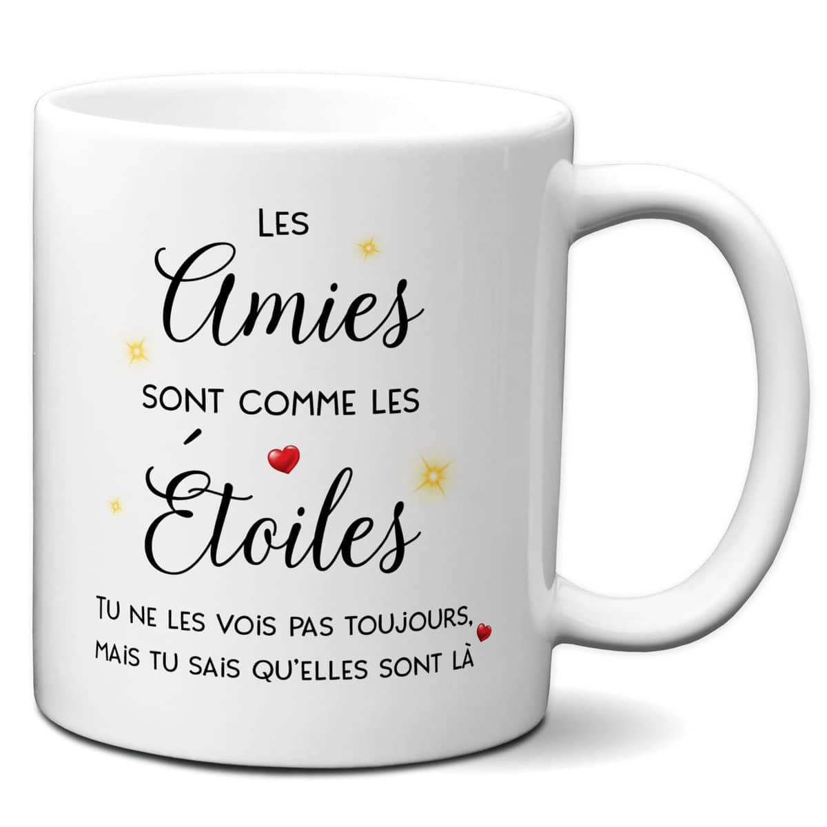 Tasse-Mug Meilleure Amie Cadeau Copine-Les Amies sont comme les Étoiles- Idée Original Anniversaire Femme