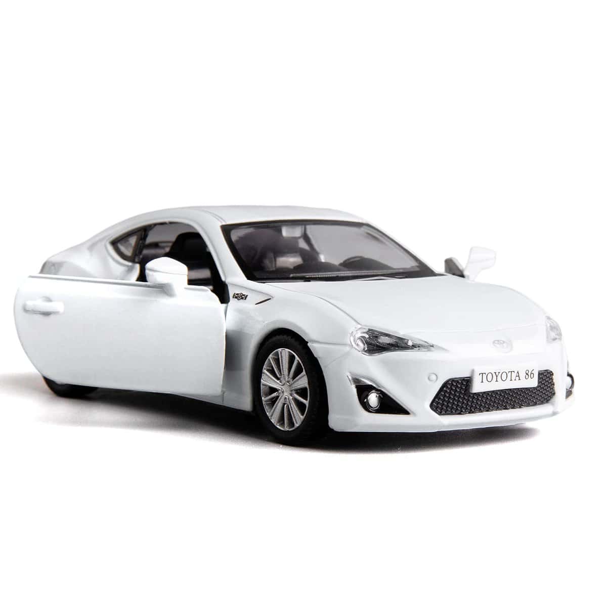 RMZ City 1:36 compatible avec modèle de voiture en alliage moulé sous pression Toyota 86, véhicules à tirer, voiture pour tout-petits, enfants, garçons, filles, cadeau blanc