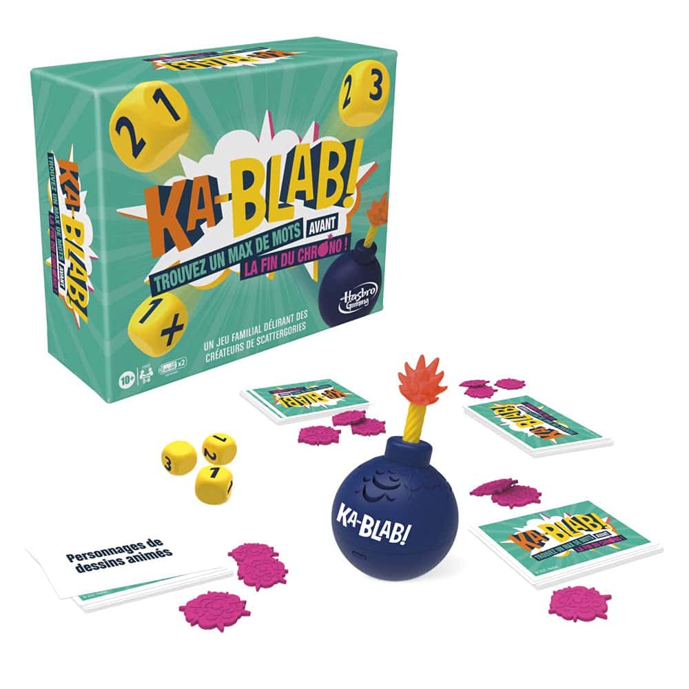 Hasbro Ka-Blab!, Jeu pour familles, Ados et Enfants, dès 10 Ans, Jeu de Groupe, 2 à 6 Joueurs, par Les créateurs de Scattergories