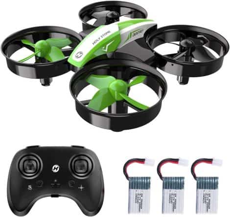 Drone Mini HS210 de Holy Stone, amusement RC intérieur pour enfants et adultes, avec fonctionnement facile, couleur vert.