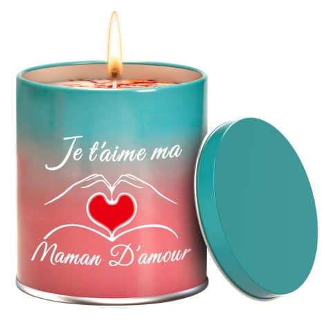 Coffret Bougies Parfumées Aromathérapie pour Maman, Idée Cadeau Noël, Fête des Mères, Anniversaire (16 mots)