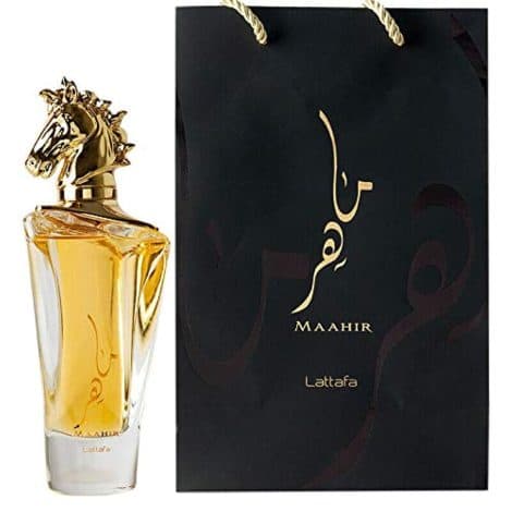 Parfum mixte de Lattafa, MAAHIR, en flacon de 100 ml.