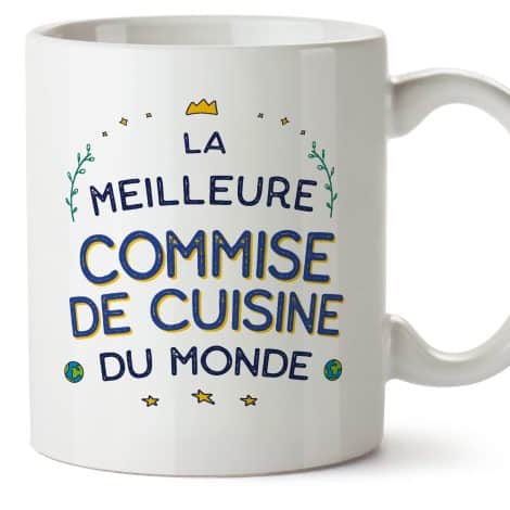 Tasses Mugffins pour les Chefs – En français – Cadeau original pour Chef femme – Meilleur du Monde – 11 oz / 330 ml