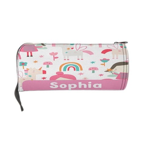 Trousse Scolaire Personnalisée Wondergems pour Enfants, pratique et spacieuse, parfaite pour l’école. Disponible en noir.