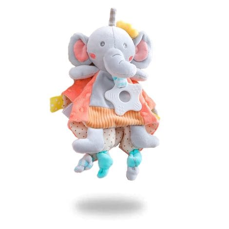 Coffret cadeau bébé Fille, peluche pour nouveau-né (éléphant)