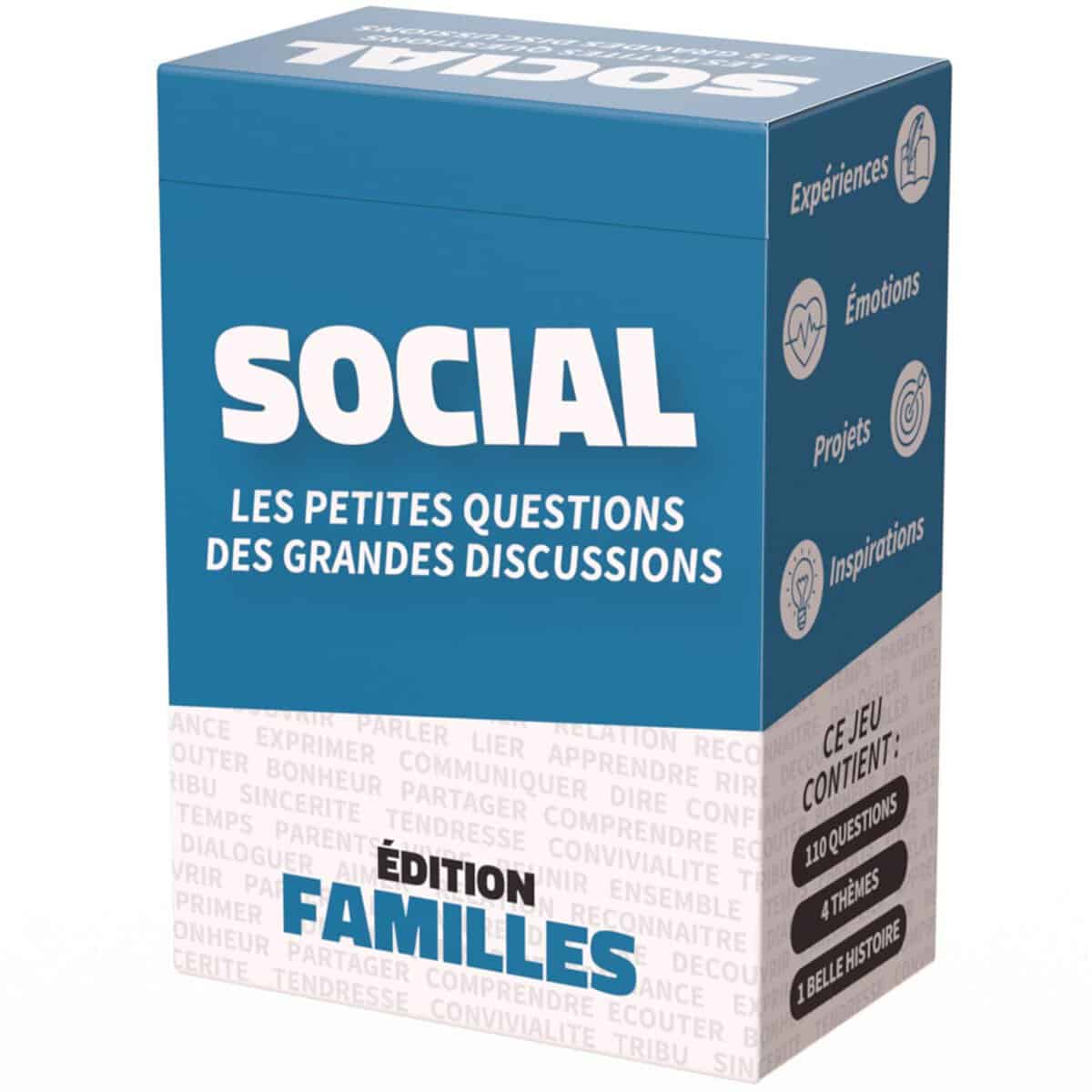 SAVANA Social Famille - Jeu de Cartes en Famille pour Renforcer Vos Liens Familiaux - Idée Cadeau Famille Original Noel - Communication Positive