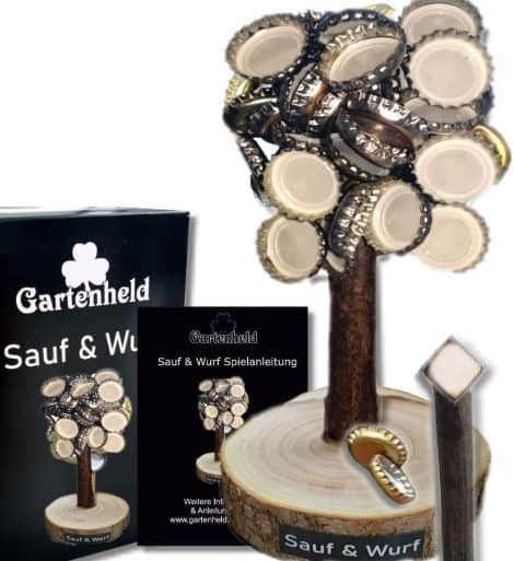 Arbre de Noël et litière en couronne – Collection d’arbres magnétiques en bois, cadeau décoratif pour homme, jeu à boire de la bière pour anniversaire.