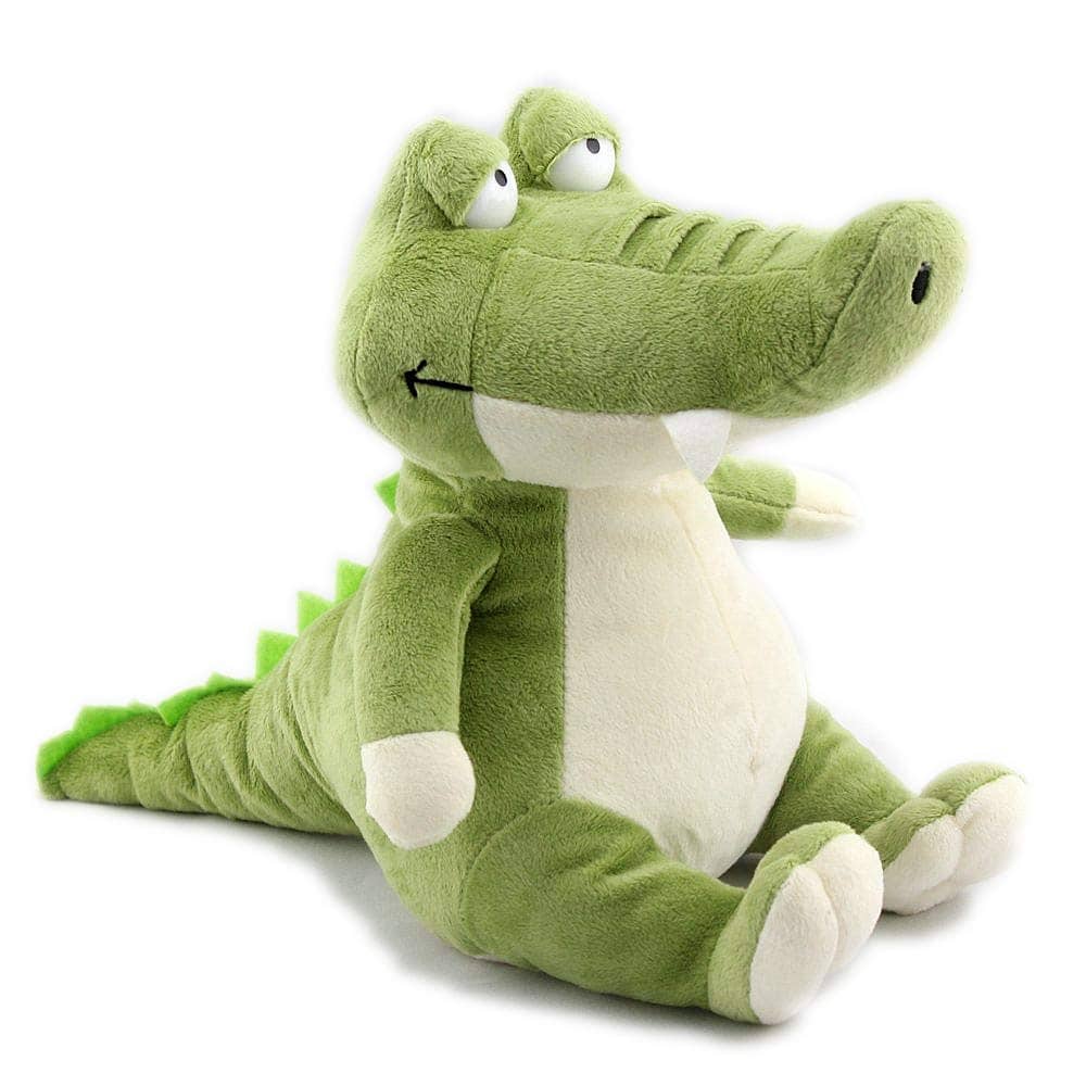 VACHICHI Peluche Crocodile en Peluche Alligator, Animal en Peluche Croc, Cadeau pour Tout-Petits Garçons Filles, Cadeau pour Anniversaire Noël, 25cm