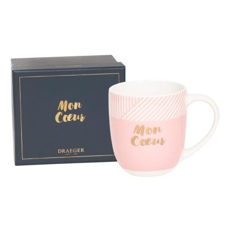 Mug en céramique “Mon cur” de DRAEGER PARIS, parfait pour offrir à vos proches.