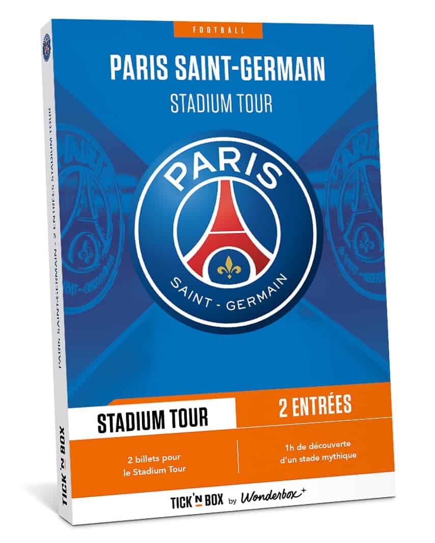 Tick'n Box - Coffret Cadeau - PSG Stadium Tour - Parc des Princes - 2 Personnes