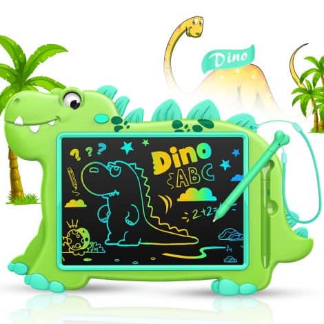 Jeu de dessin HappyGoLucky avec dinosaures pour filles de 2 à 6 ans, cadeau de Noël.