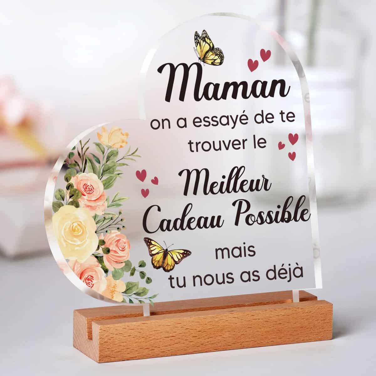 Cadeau Maman, Cadeau Anniversaire Maman, Cadeau Maman Noel, Plaque Acrylique, Cadeau pour Maman, Cadeau Maman Anniversaire, Cadeau Belle Mere, Cadeaux Anniversaire Maman, Cadeaux Maman, Cadeau Mere