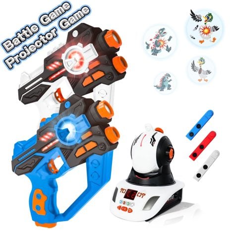 Laser Game Enfant, Pistolets Laser Jouets Set 2 PCS avec projecteur, Jouets Meilleurs Cadeaux pour garçons et Filles