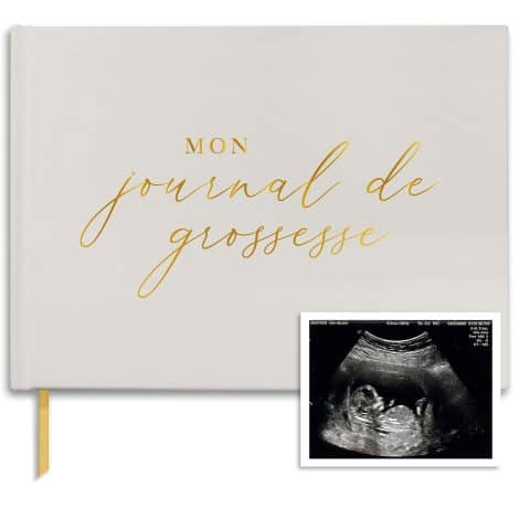 Coffret élégant: Journal de Grossesse, un bijou pour futures mamans avec calendrier, scrapbook et plus. (Doré)