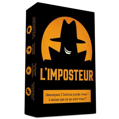 Le jeu amusant “L’Imposteur” mettra votre créativité et vos suspicions à l’épreuve ! Idéal pour les adultes !