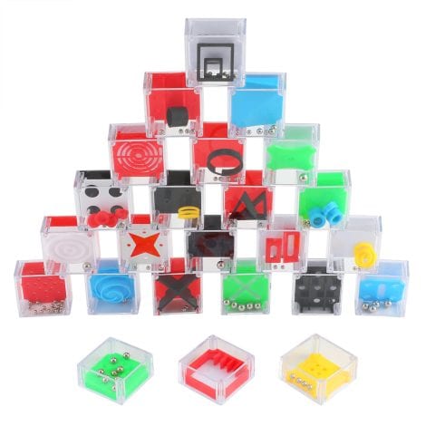 Magicat 24 Mini Puzzles – Jeux de réflexion pour enfants et adultes – Petits cadeaux amusants pour anniversaire, calendrier de l’avent et autres occasions à partir de 5 ans.