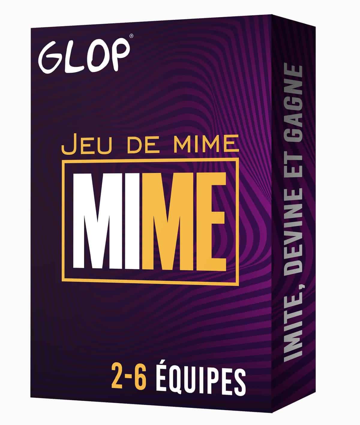 Glop Mime - Jeu de Mimes - Jeux de Société Adulte, Familles et Enfants + 8 Ans - Jeux de Plateau - Jeu d'ambiance - Cadeau